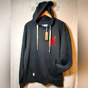 Kangol Born British Pullover Hoodie Sweatshirt Men's Size XL Long Sleeve Black
